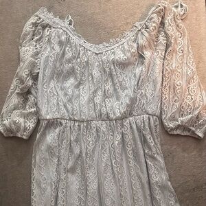 Elegant Boho Vintage Lace Dress